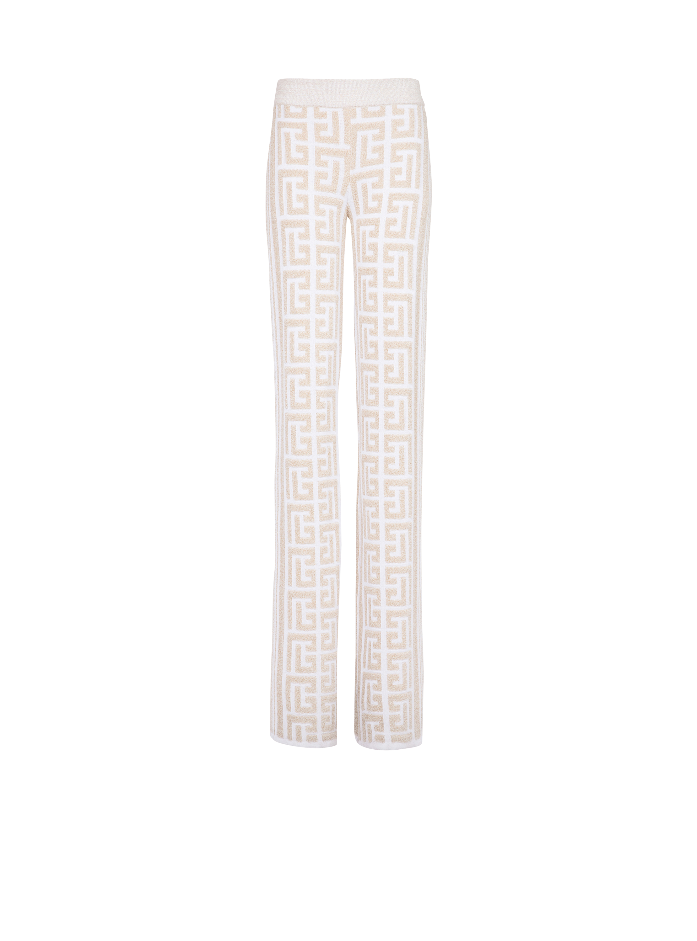 Wide Balmain monogram pants - Women 
