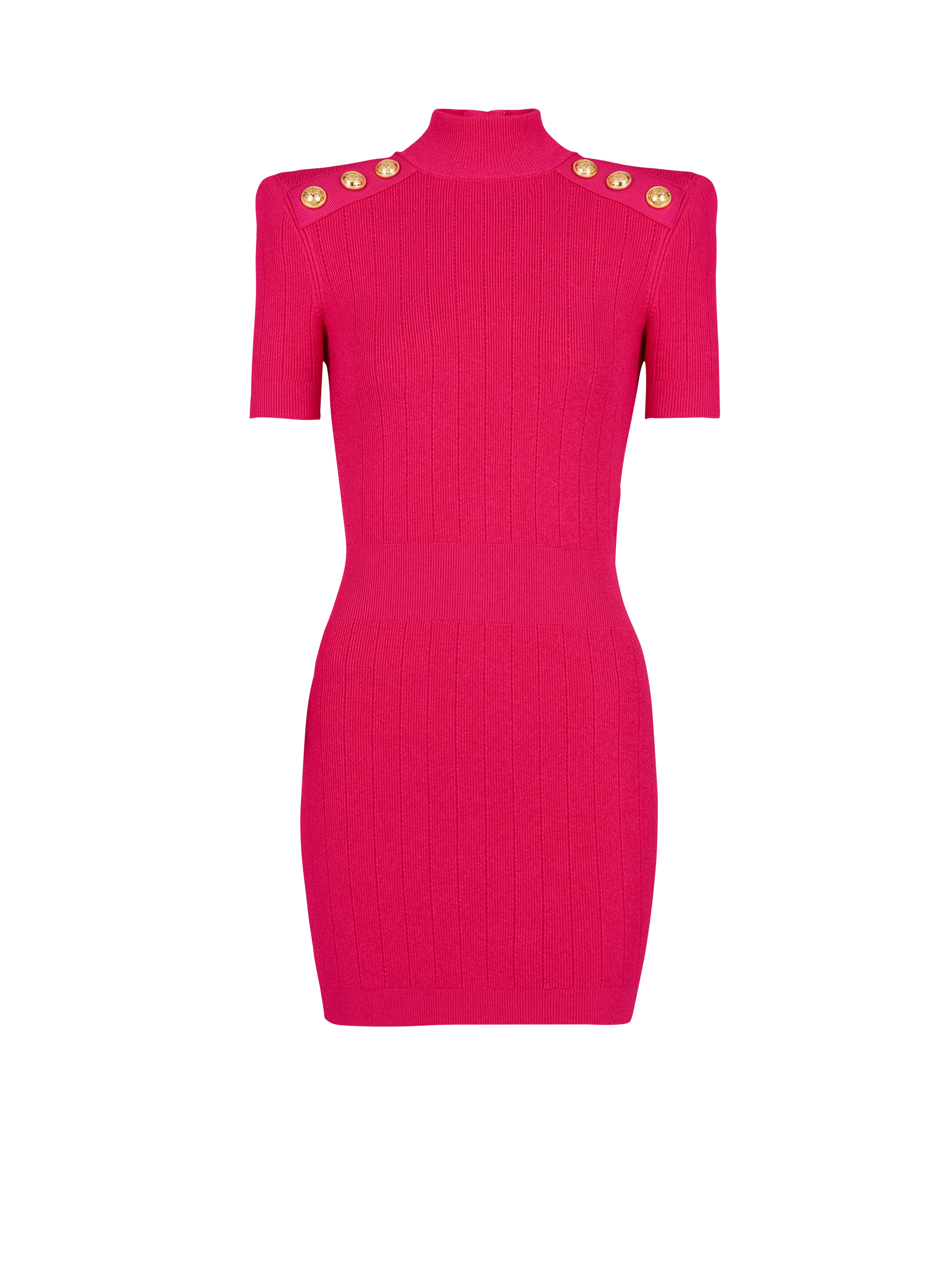 Short knit dress, pink